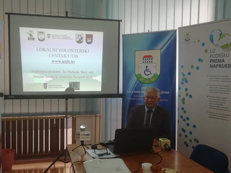 PROJEKT Glavni cilj Udruge tjelesnih invalida – veći broj volontera