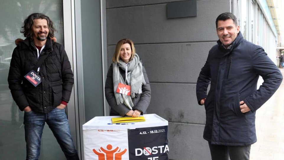 Grmoja: Probrojani potpisi za referendum, ni 6 posto potpisa je nevažeće