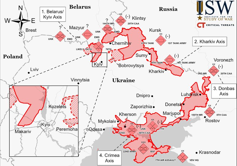 Amerikanci objavili novu karte Ukrajine s područjima koja su zauzeli Rusi