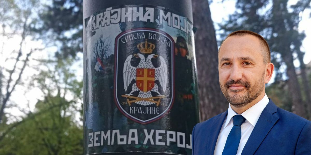 Knin oblijepljen plakatima na ćirilici, saborski zastupnik pozvao policiju da intervenira