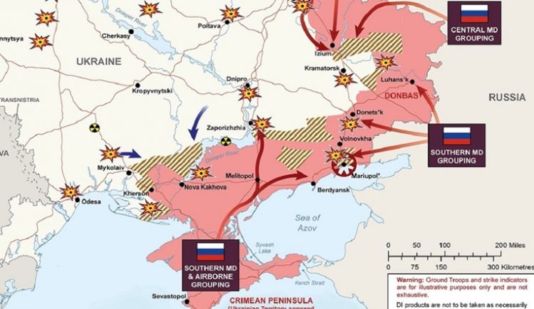 Britanci objavili novu ratnu kartu Ukrajine
