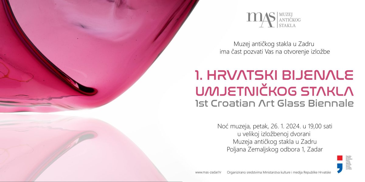 Muzej antičkog stakla u Zadru domaćin 1. hrvatskog bijenala umjetničkog stakla