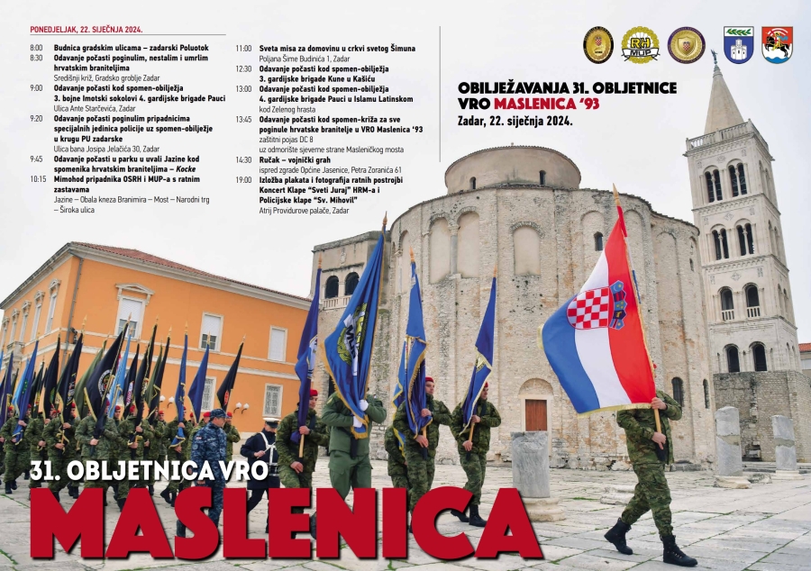 Svečano obilježavanje 31. obljetnice VRO Maslenica