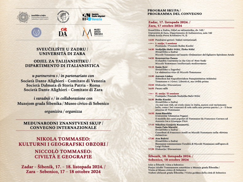 Međunarodni znanstveni skup Nikola Tommaseo: kulturni i geografski obzori