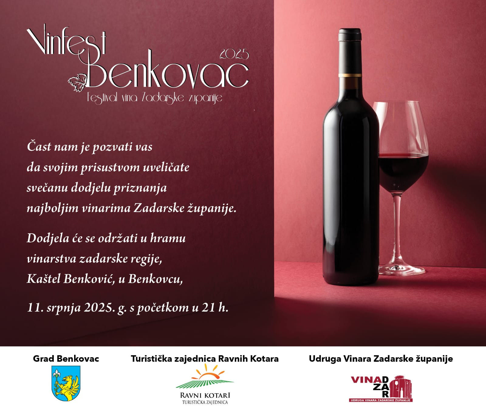 Benkovac postaje epicentar vinske scene: 15. jubilarni Vinfest u Kaštelu Benković