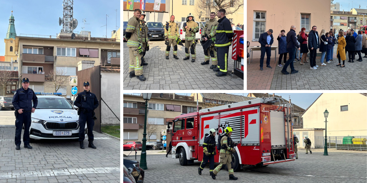 Gradsku upravu i Veleučilište probudio je gusti dim, žurne službe odmah su intervenirale
