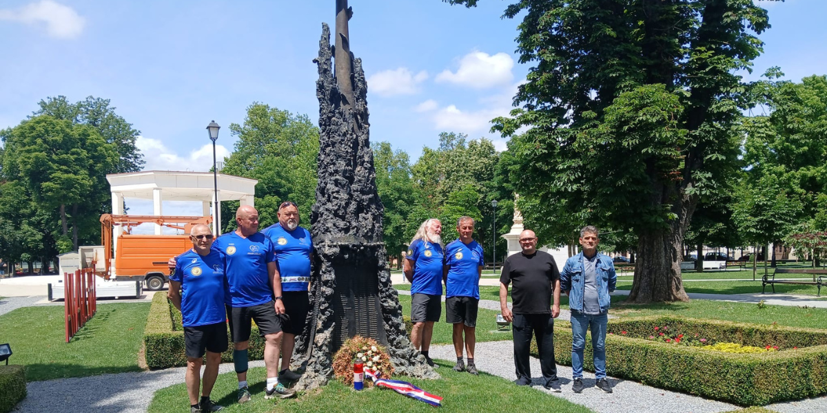 Na svom više od 800 km dugom putovanju branitelji su stali u Bjelovaru