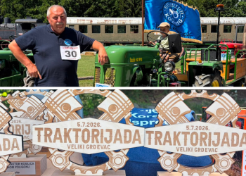 [FOTO] Veličanstveni retro primjerci ukrasili Veliki Grđevac: U Lovrakovom centru brujali su traktori