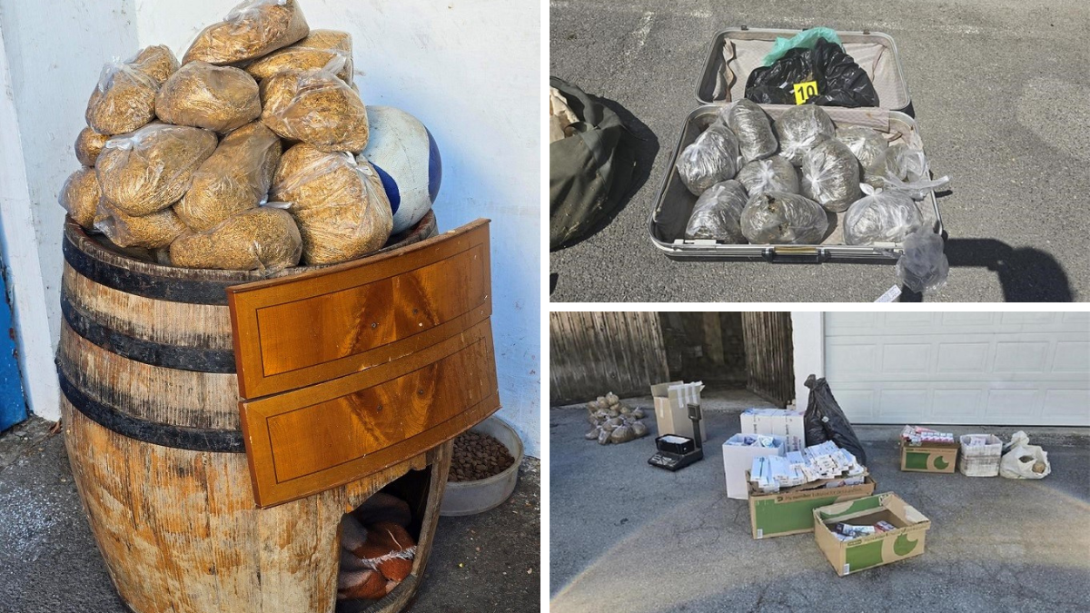 [FOTO] Carinici ostali bez riječi: U skrivenim prostorima našli desetke tisuća cigareta, a potom drogu, bombu i arsenal oružja