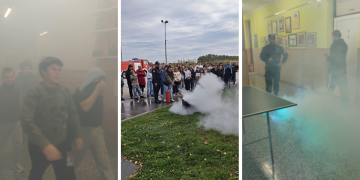 [FOTO] U školu stigle žurne službe, evo što se provjeravalo